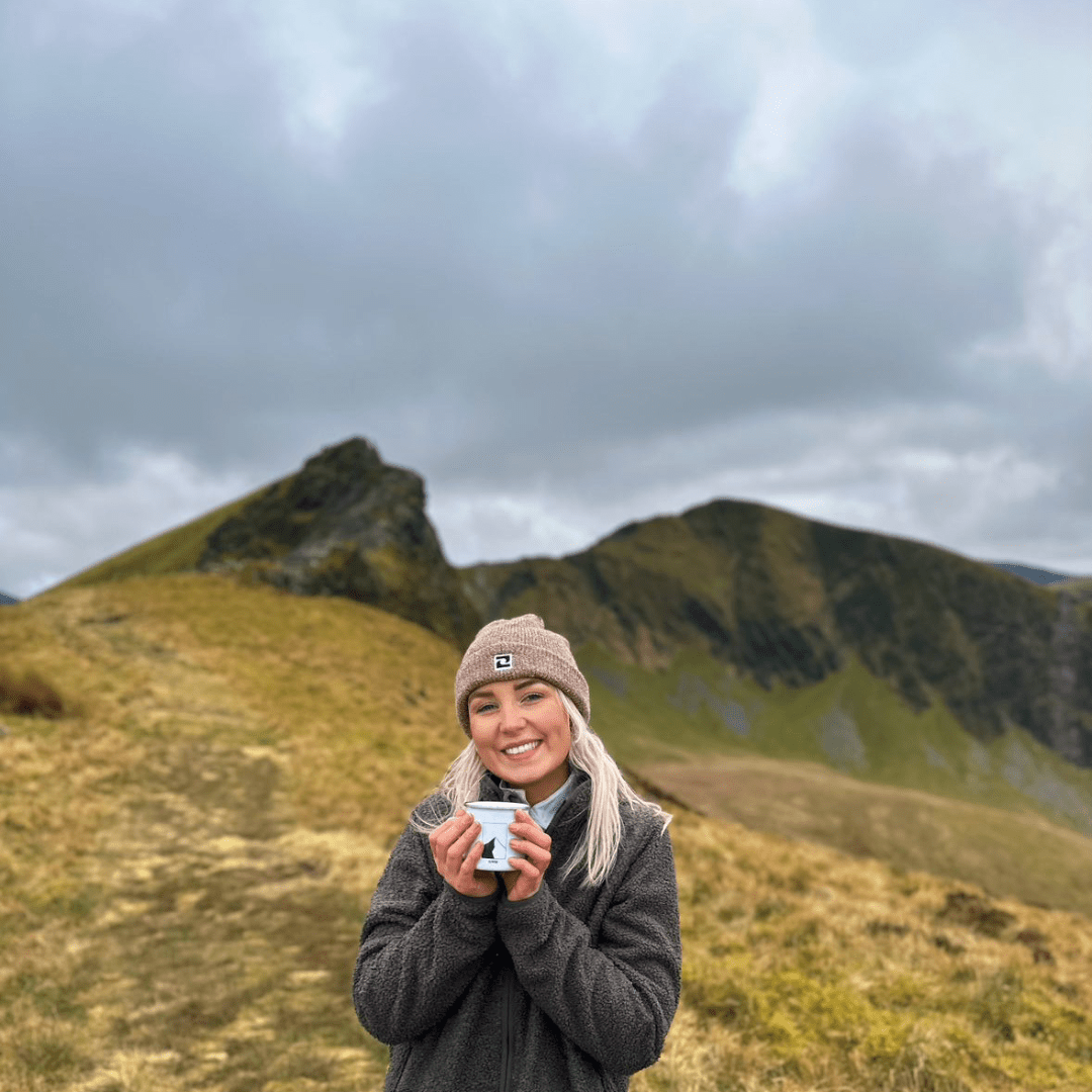 Camping Mug with Mountain Theme - Durable Drinkware for Outdoor Explorations