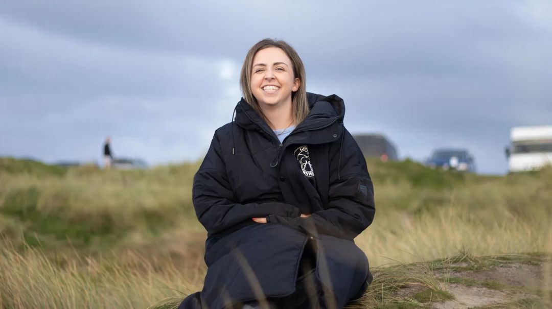 Girls in Cornwall Sophie wearing Ryde Puffer