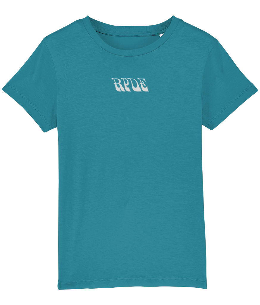 Kids Organic Cotton Adventure T-Shirt Ocean Blue