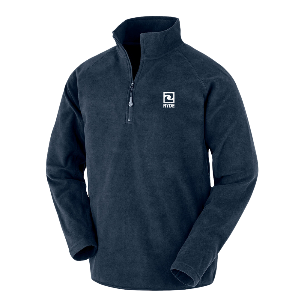 Ryde Recycled Fleece Navy Front View