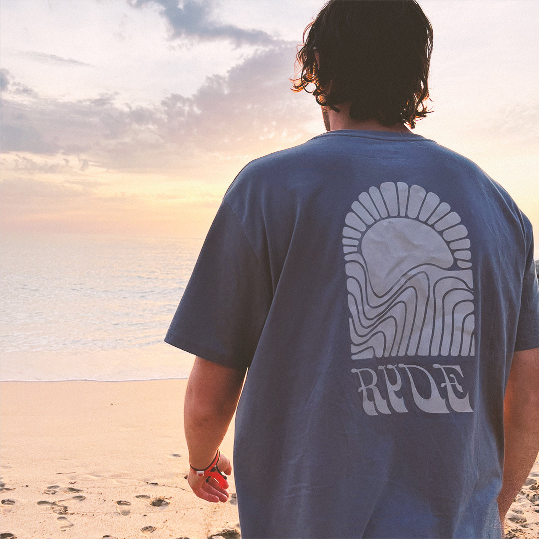 Inspired By The Beach Limited Edition Fools View Studio x Ryde Organic Tee Shirt