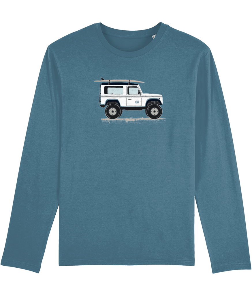 Off-Road Fashion: Land Rover Defender Inspired Organic Long Sleeve Tee