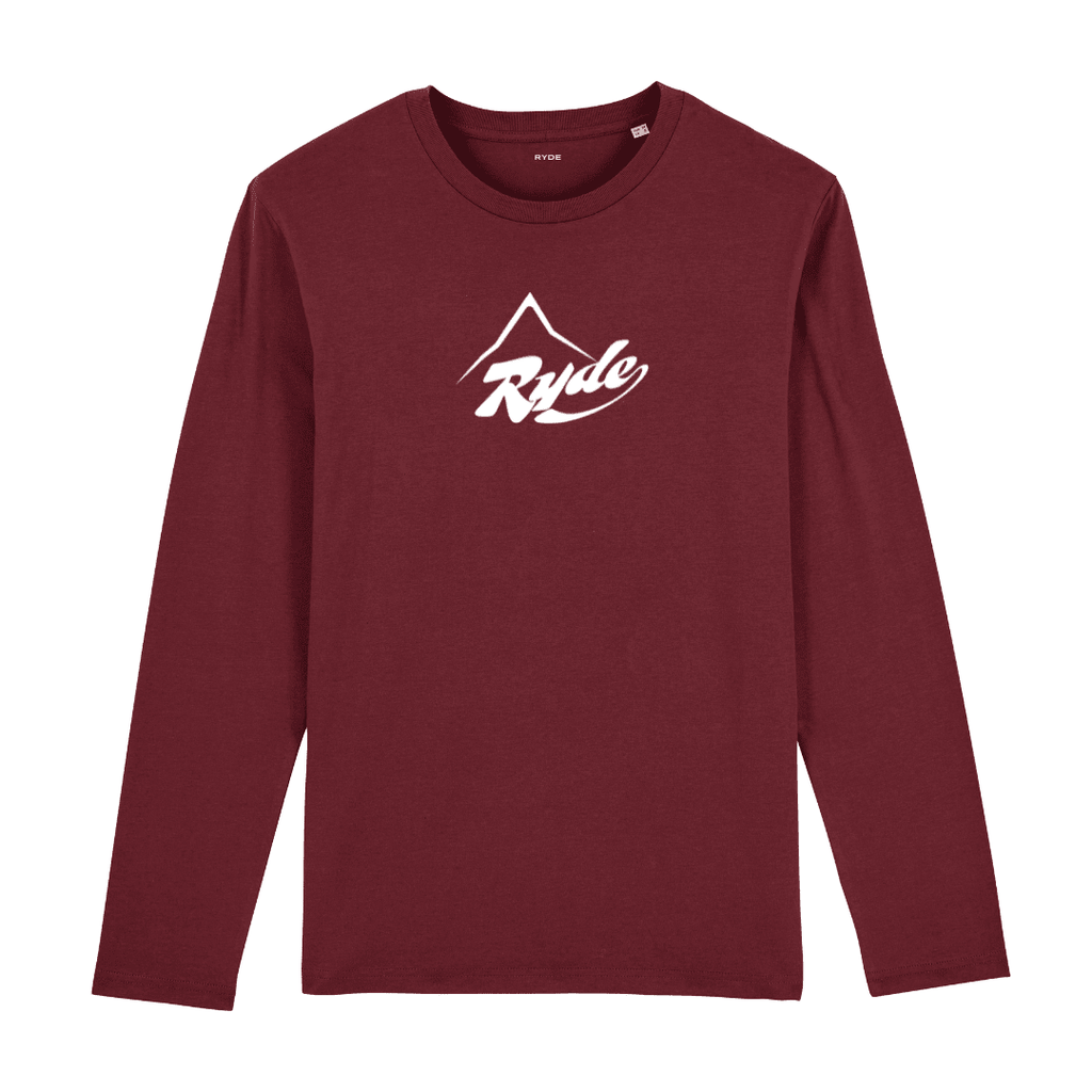 On The Piste Vintage Long Sleeve Tee: Hit the Slopes in Organic Comfort