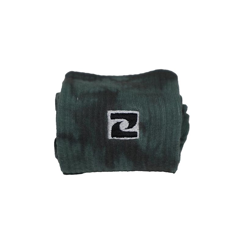 Ryde ~ Wave Washed Tie Dye Socks ~ Range of colours Socks Ryde UK Clothing and Activewear | Whatever The Weather Dark Green 
